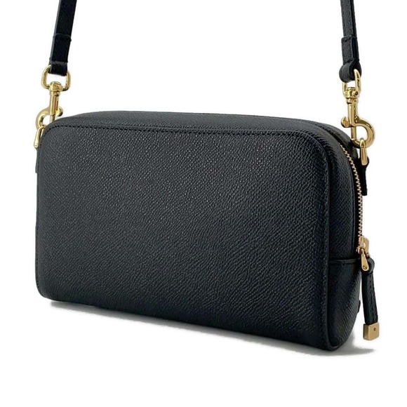 Dior Shoulder Leather Caro  Double Pouch Christian Black Bag - Picture 1 of 12